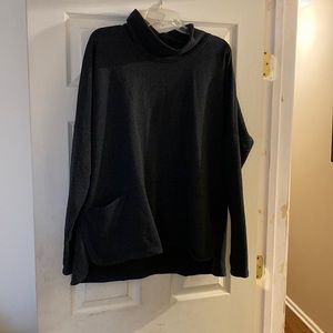 Great post yoga top or throw on and pick up the kids.  So comfy!  Pit-pit 26.5"